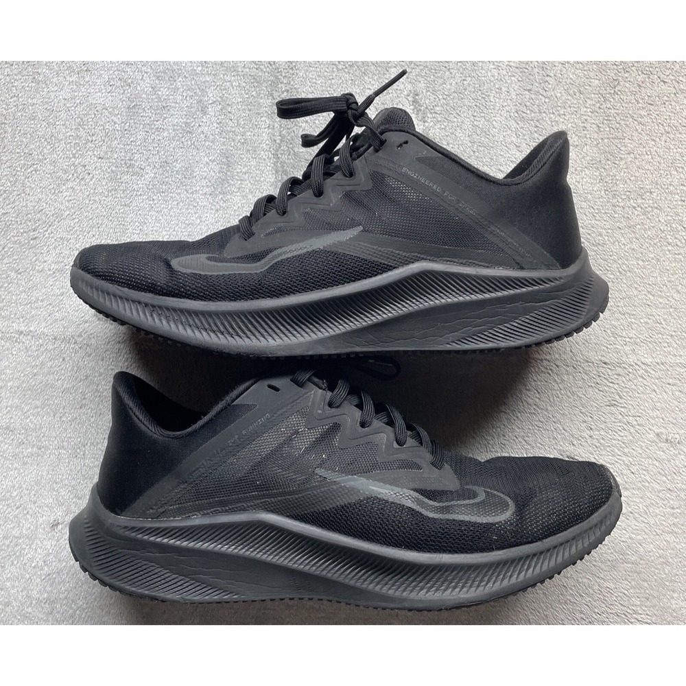 Nike Quest 3 Shoes Women's Size 7 Black/Dark Smoke Grey CD0230-001 Running